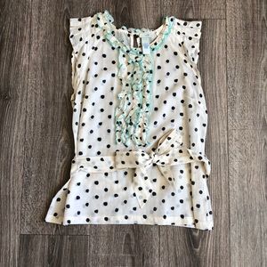Anthropologie Odille Polka Dot Blouse